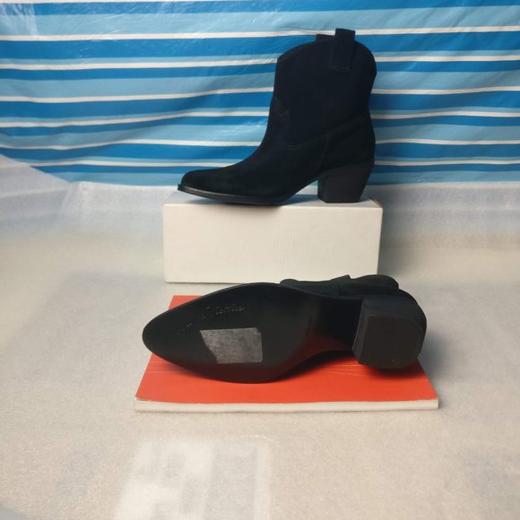 Free People Western boot ALL LEATHER Cowboy Low heel ankle boot 6.5us /4.5uk New - Picture 2 of 12